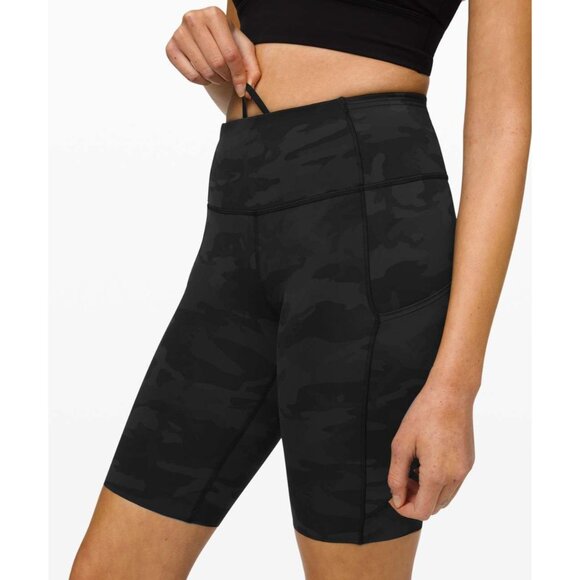 Lululemon Pants - Lululemon Fast and Free Short 10" Incognito Camo Multi Grey Size 4 W7BD1S